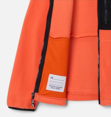 Youth Fast Trek IV Fleece Jacket, Color: Zing, Black, image 9