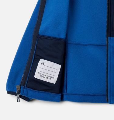 Toddler Fast Trek IV Fleece Jacket, Color: Mountain Blue, Collegiate Navy, image 3