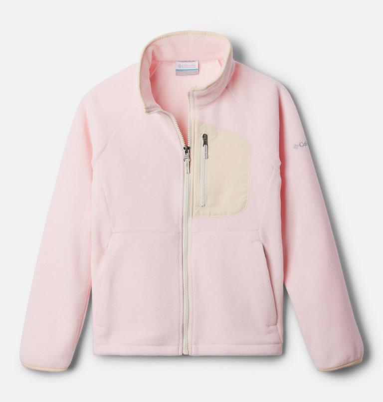 Chaqueta de forro polar Fast Trek para niños pequeños, Color: Satin Pink, Chalk, image 1