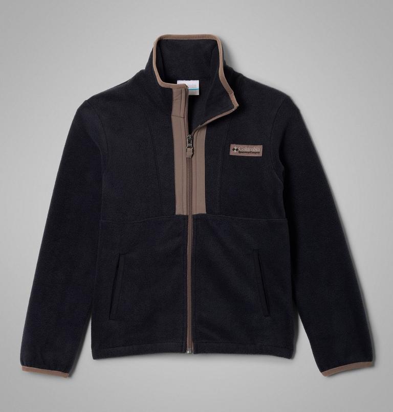 Kids' Back Bowl II Full Zip Fleece Jacket, Color: Black, Iron, image 1
