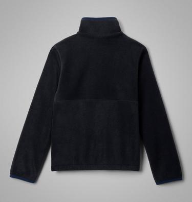 Youth Back Bowl II Fleece Jacket, Color: Black, Collegiate Navy, image 6