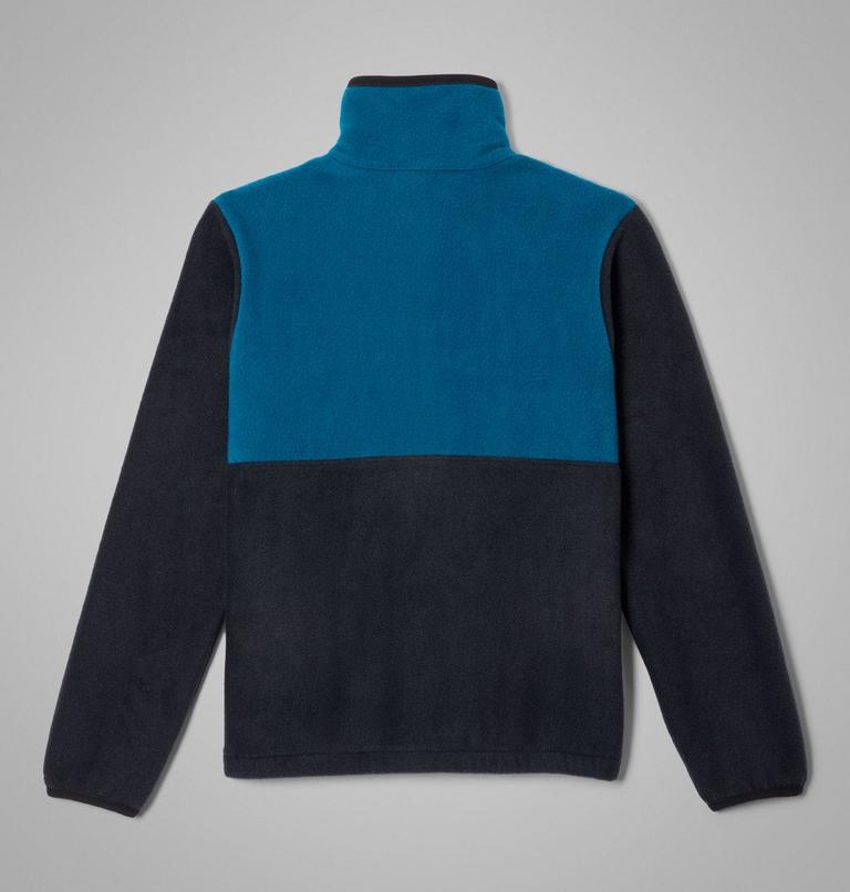 Kids' Back Bowl II Full Zip Fleece Jacket, Color: Black, Phoenix Blue, image 2