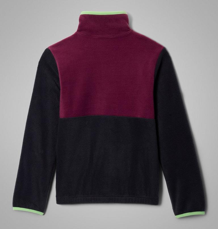 Kids' Back Bowl II Full Zip Fleece Jacket, Color: Black, Marionberry, Teal, image 2