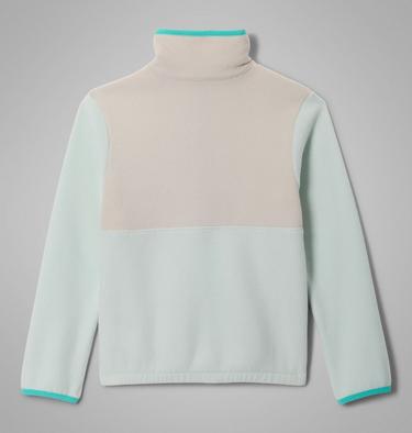 Kids' Back Bowl II Full Zip Fleece Jacket, Color: Tea Light, Dark Stone, Dolphin, image 2