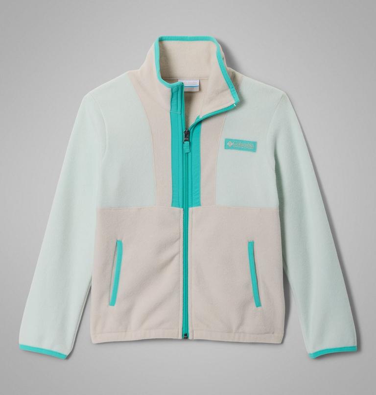 Kids' Back Bowl II Full Zip Fleece Jacket, Color: Tea Light, Dark Stone, Dolphin, image 1