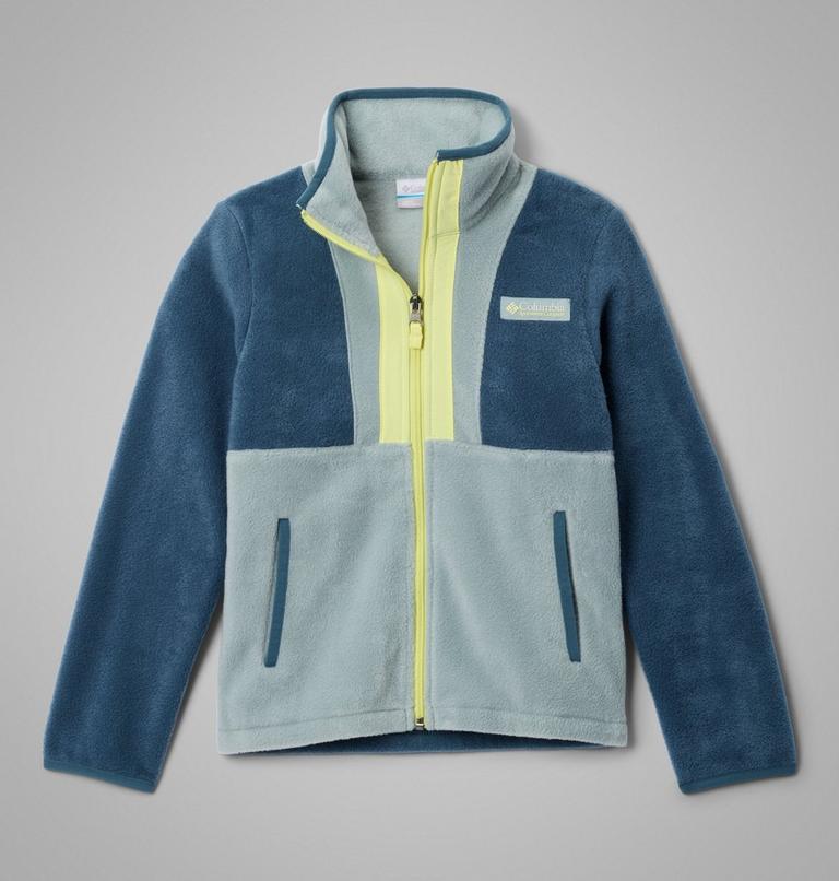 Kids' Back Bowl II Full Zip Fleece Jacket, Color: Everblue, Crushed Blue, Neon Light, image 1