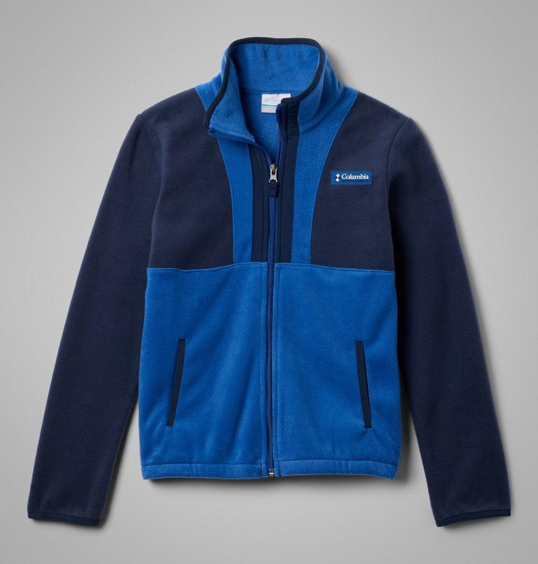 Kids' Back Bowl II Full Zip Fleece Jacket, Color: Collegiate Navy, Mountain Blue, image 1