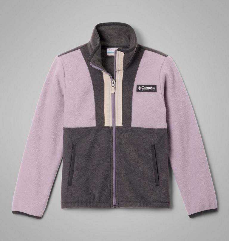 Kids' Back Bowl II Full Zip Fleece Jacket, Color: Shale Purple, Shark, Dark Stone, image 1