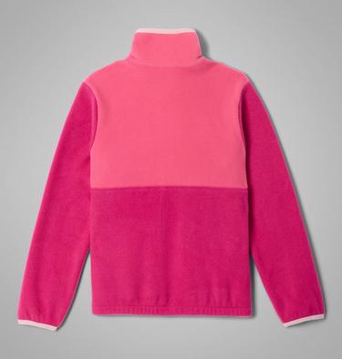 Kids' Back Bowl II Full Zip Fleece Jacket, Color: Guava Pink, Nico, Satin Pink, image 4
