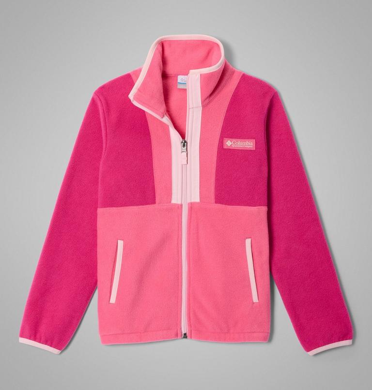 Kids' Back Bowl II Full Zip Fleece Jacket, Color: Guava Pink, Nico, Satin Pink, image 1