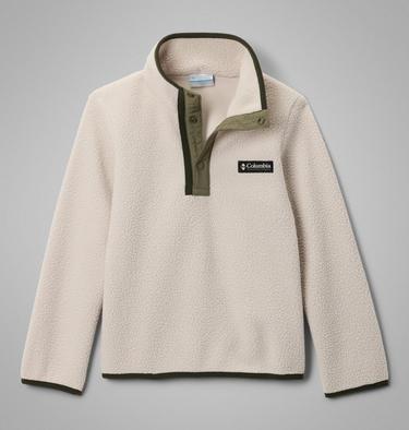 Youth Helvetia II Sherpa Half Snap Fleece, Color: Dark Stone, Stone Green, image 3