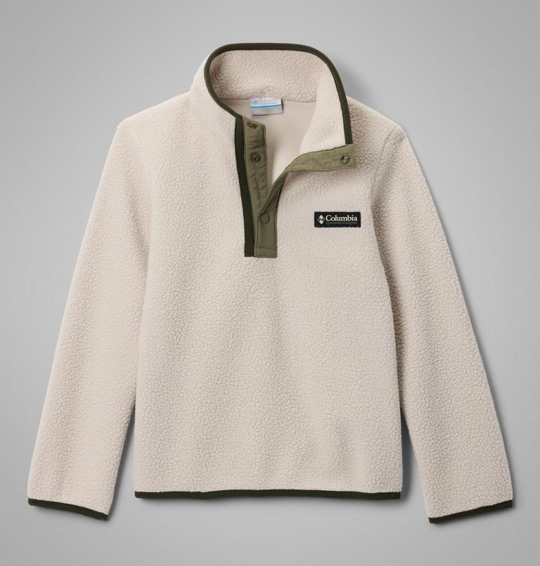 Youth Helvetia II Sherpa Half Snap Fleece, Color: Dark Stone, Stone Green, image 1