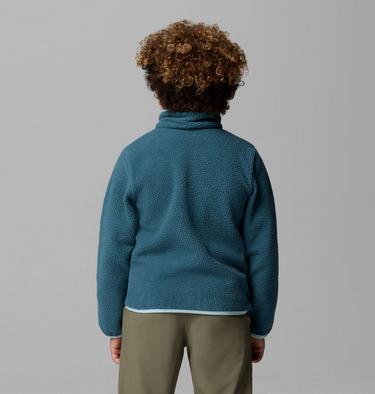 Youth Helvetia II Sherpa Half Snap Fleece, Color: Everblue, Crushed Blue, image 8