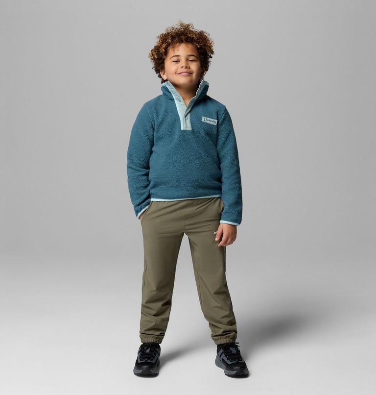 Youth Helvetia II Sherpa Half Snap Fleece, Color: Everblue, Crushed Blue, image 1