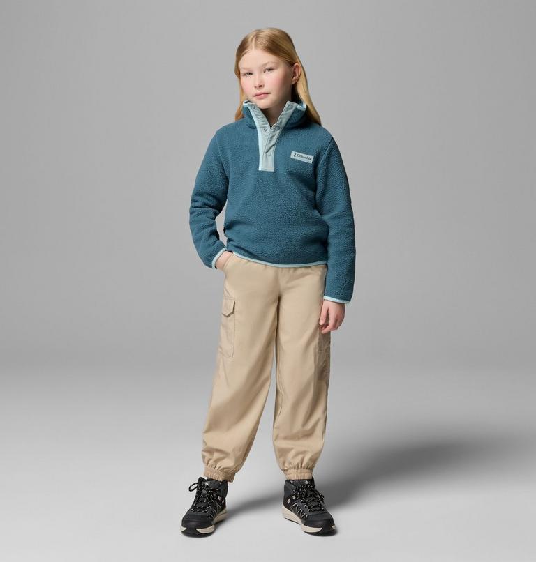 Youth Helvetia II Sherpa Half Snap Fleece, Color: Everblue, Crushed Blue, image 3