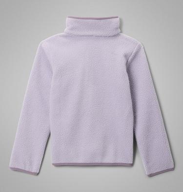 Youth Helvetia II Sherpa Half Snap Fleece, Color: Lavender Pearl, Shale Purple, image 6