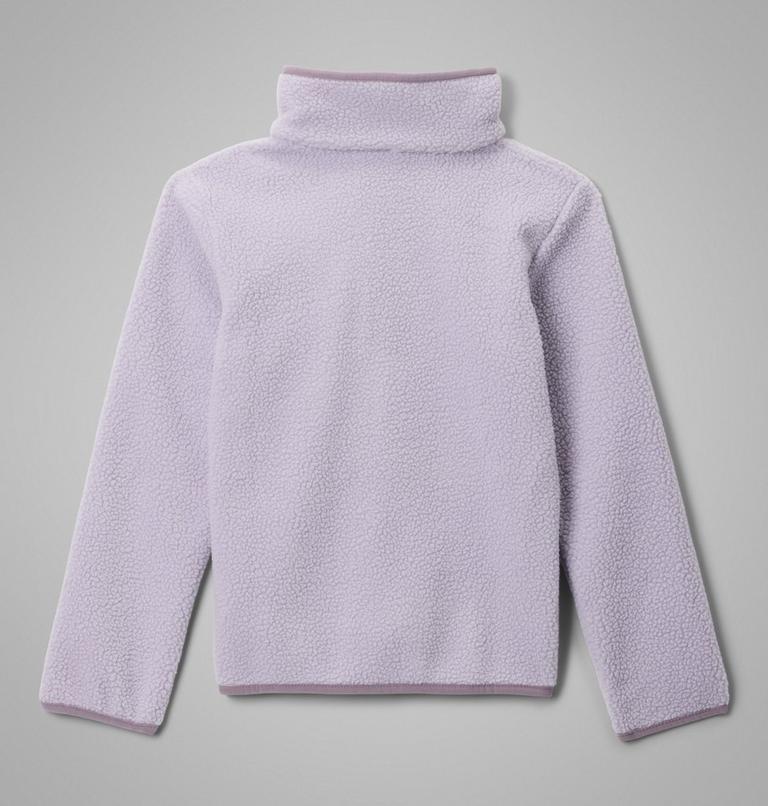 Youth Helvetia II Sherpa Half Snap Fleece, Color: Lavender Pearl, Shale Purple, image 2