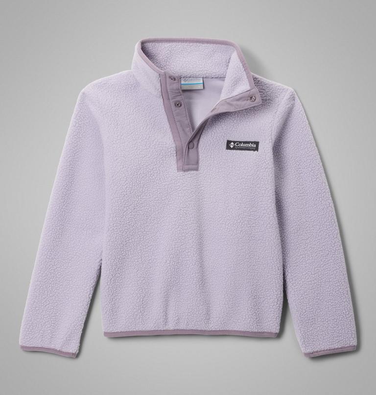 Youth Helvetia II Sherpa Half Snap Fleece, Color: Lavender Pearl, Shale Purple, image 1