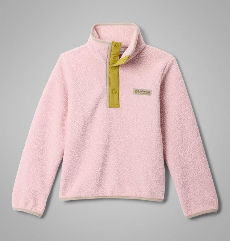 Youth Helvetia II Sherpa Half Snap Fleece, Color: Pink Agate, Peppercorn, image 1
