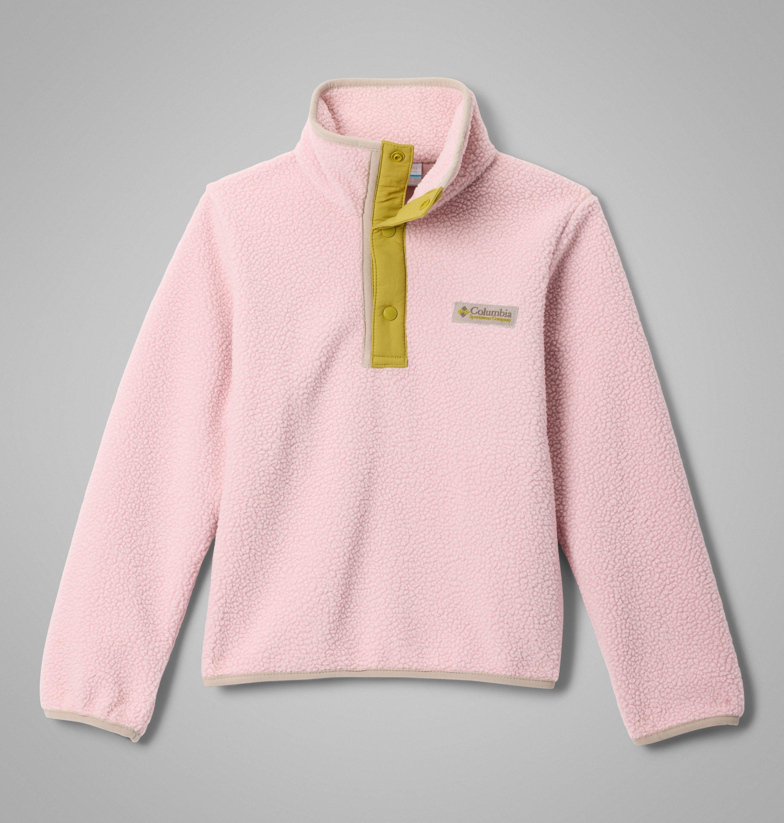 Columbia Sportswear Unisex Red Columbia - Youth Helvetia™ Ii Sherpa Half Snap Fleece - Pink Agate, Peppercorn Junior Xl Size (18 Years)