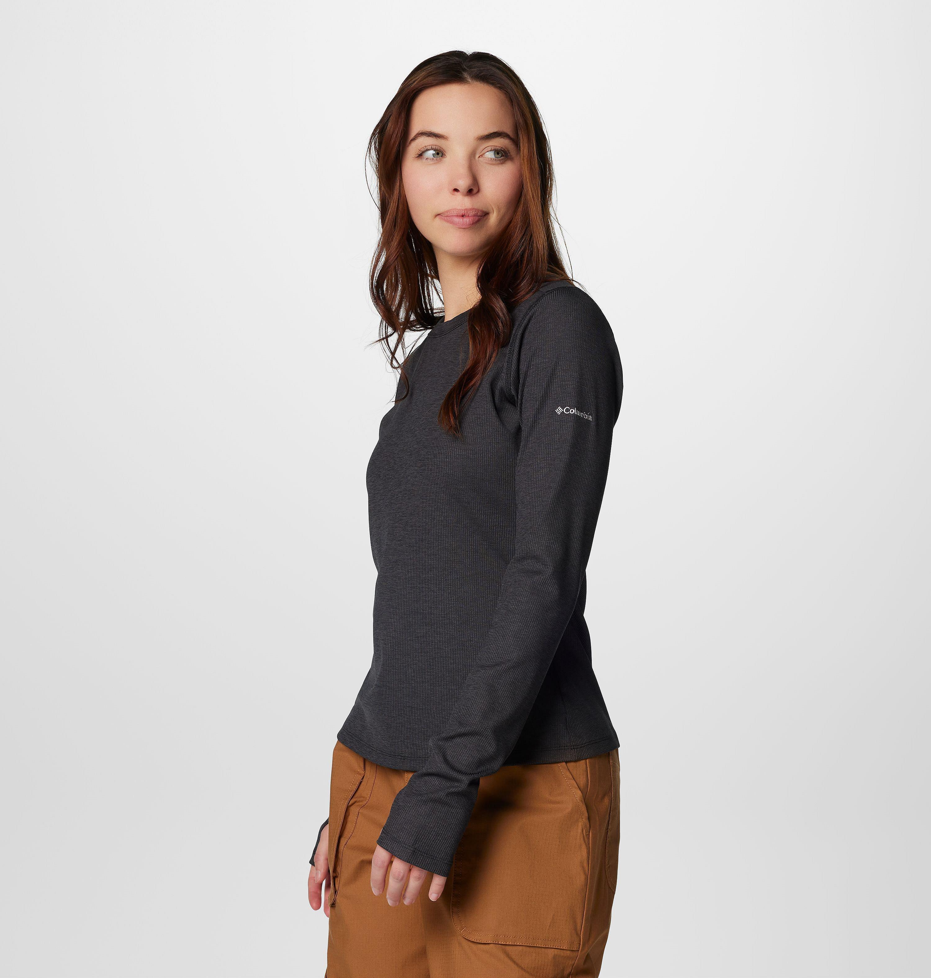 Women's Boundless Days Knit Crew Long Sleeve Shirt | 010 | S 5