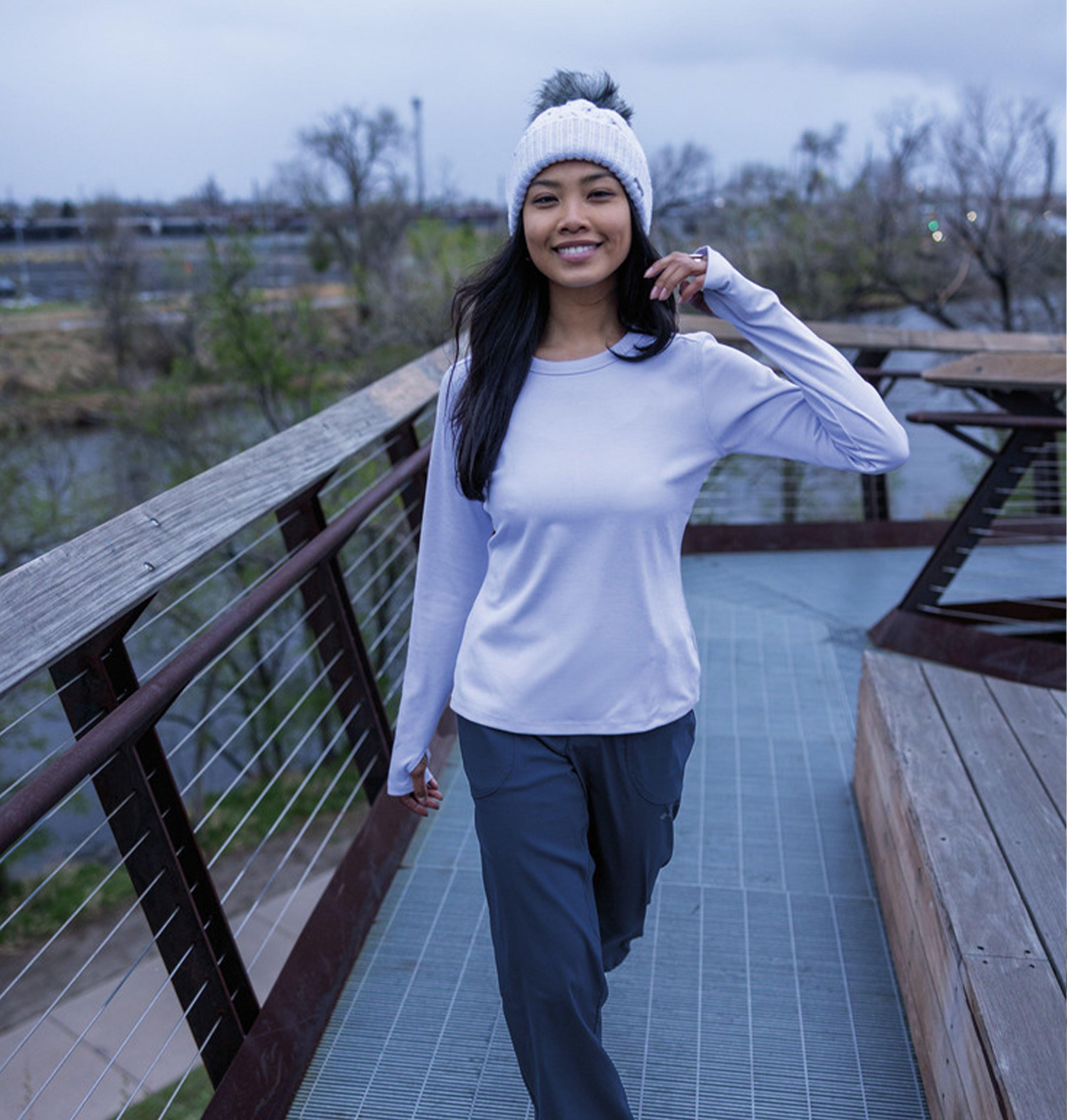 Women's Boundless Days Knit Crew Long Sleeve Shirt 10