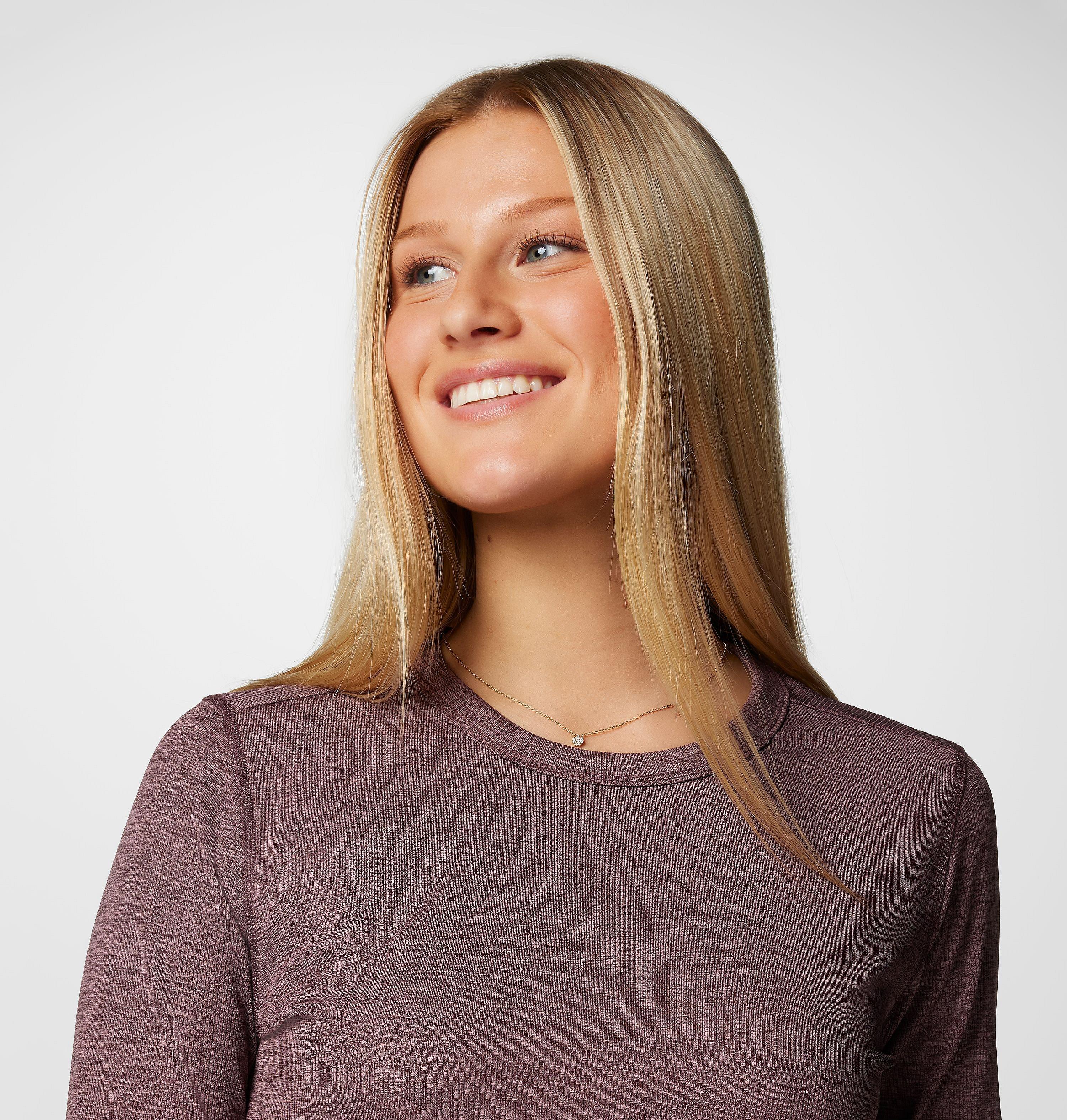 Women's Boundless Days Knit Crew Long Sleeve Shirt | 607 | M 6