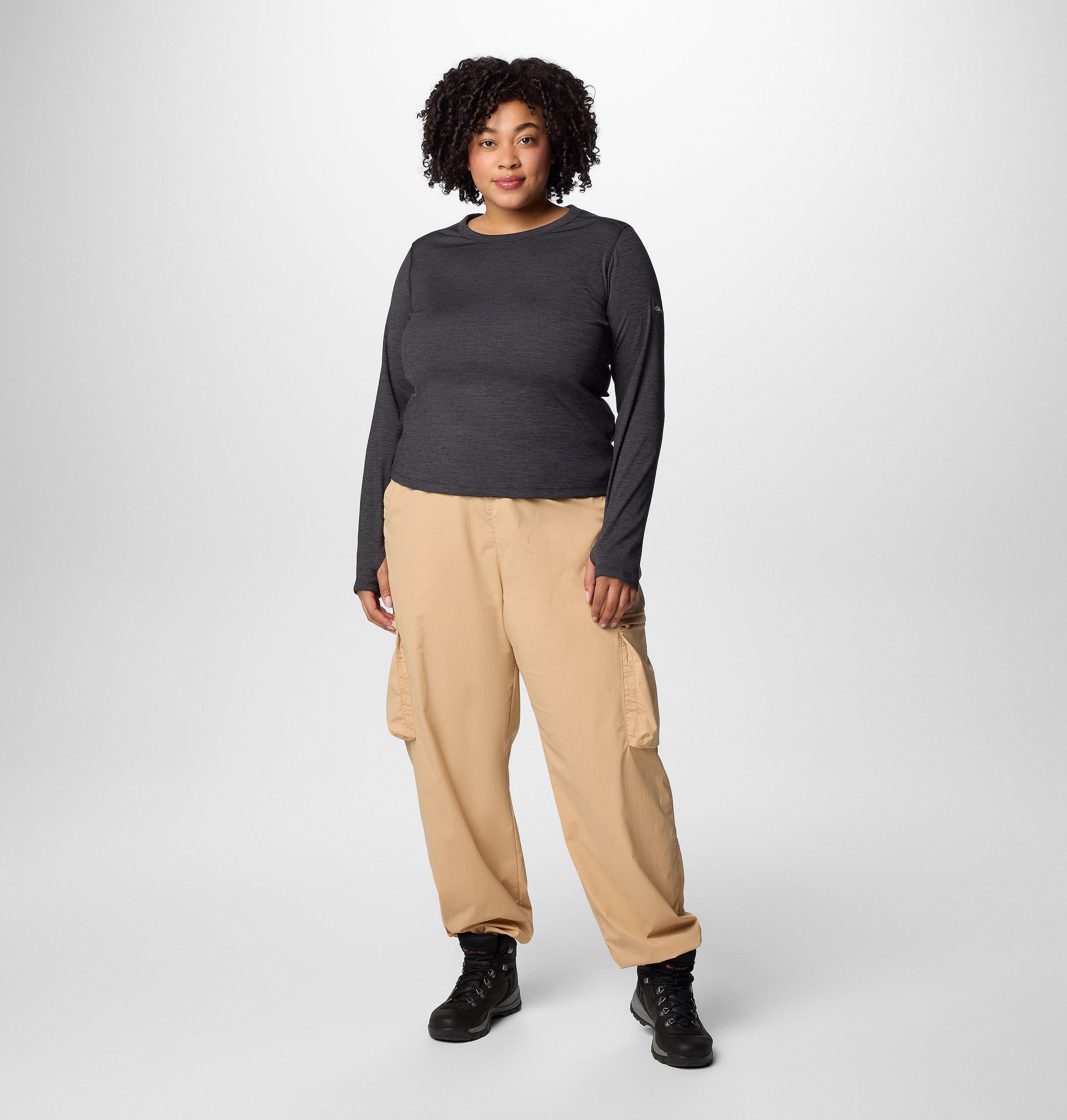 Women's Boundless Days Knit Crew Long Sleeve - Plus Size 3