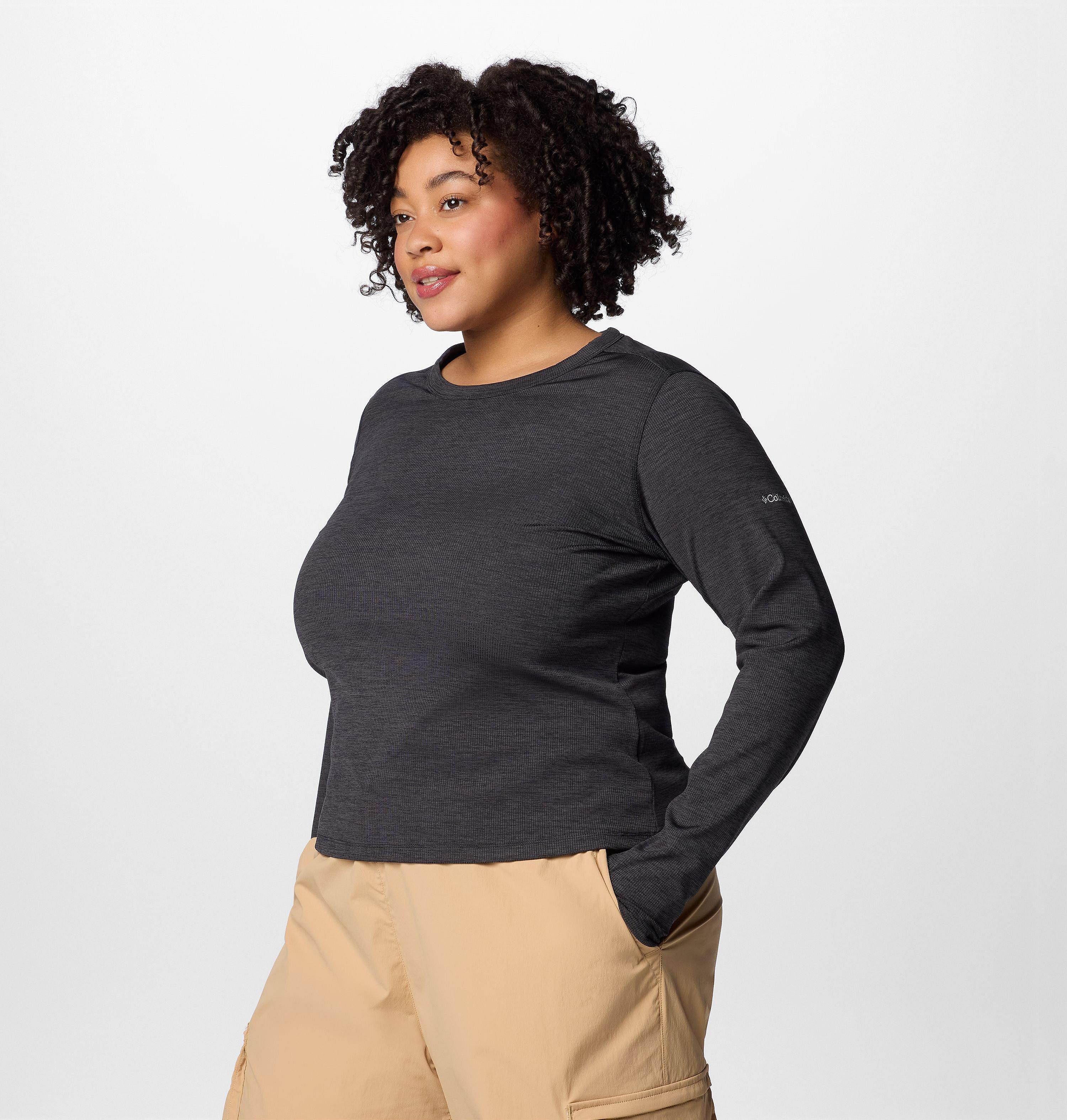 Women's Boundless Days Knit Crew Long Sleeve - Plus Size 4