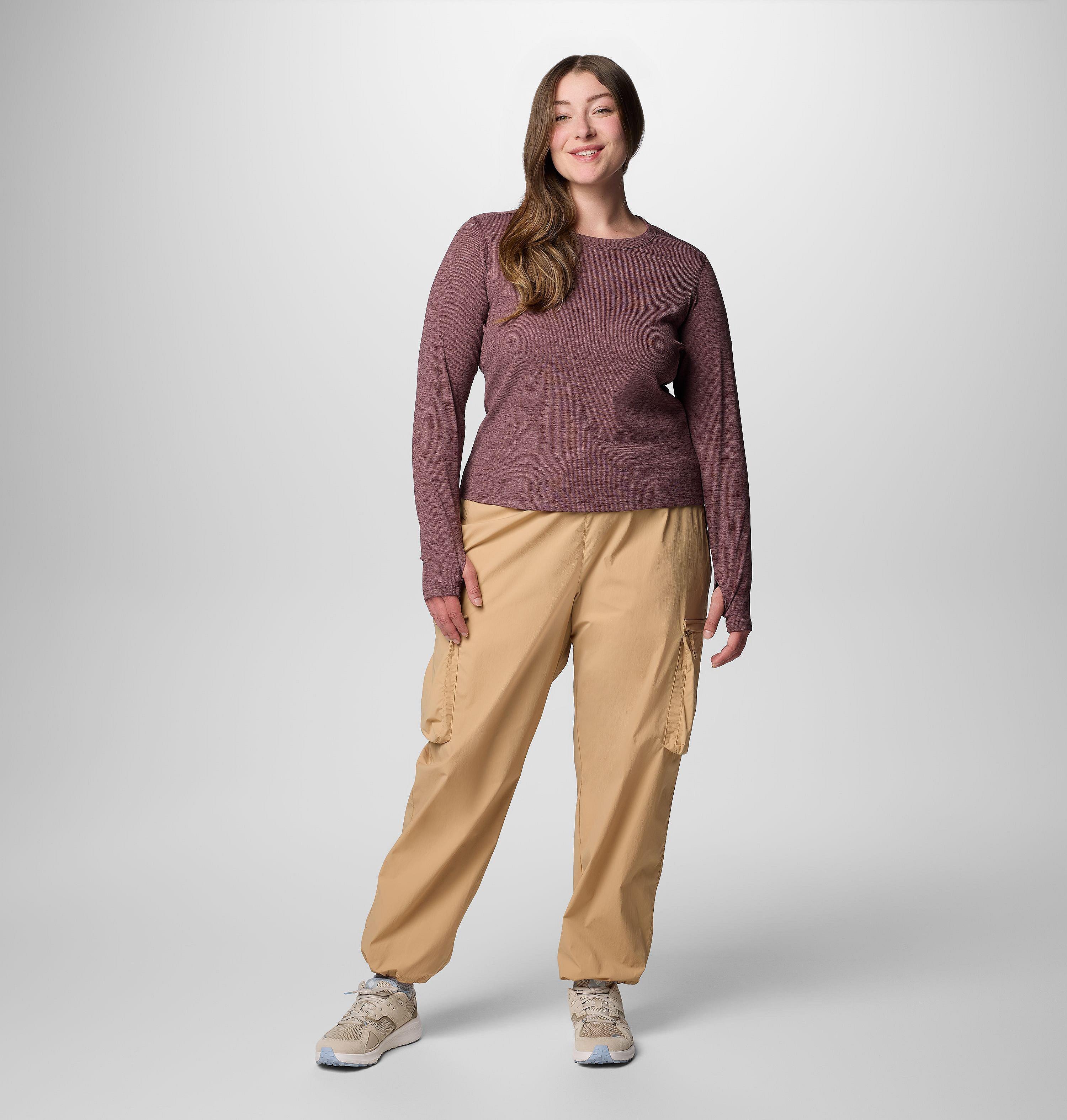 Women's Boundless Days Knit Crew Long Sleeve - Plus Size 3