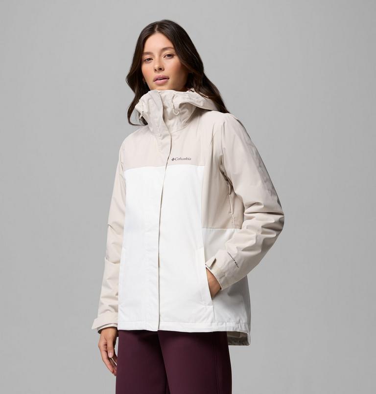 Women's Hikebound II Interchange Jacket, Color: Dark Stone, Sea Salt, image 4
