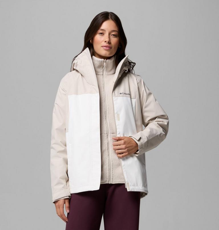 Women's Hikebound II Interchange Jacket, Color: Dark Stone, Sea Salt, image 5