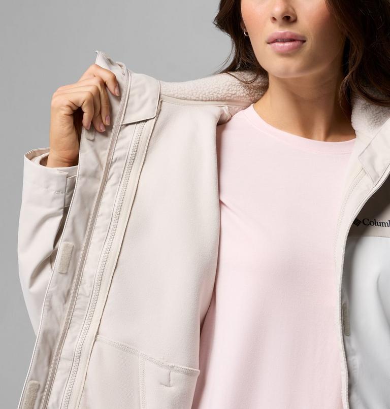 Women's Hikebound II Interchange Jacket, Color: Dark Stone, Sea Salt, image 7