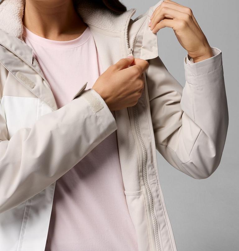 Women's Hikebound II Interchange Jacket, Color: Dark Stone, Sea Salt, image 8