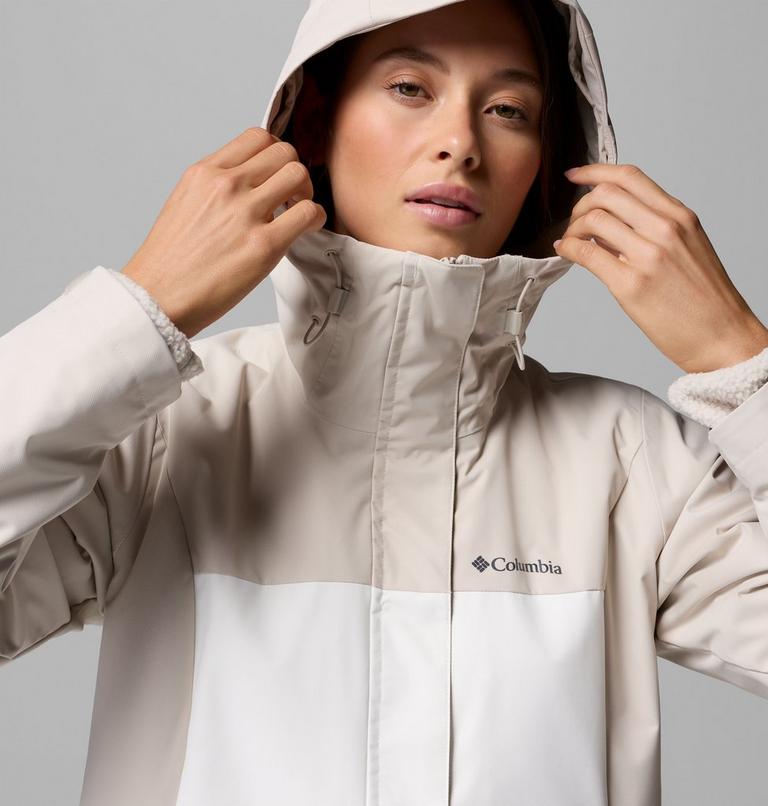 Women's Hikebound II Interchange Jacket, Color: Dark Stone, Sea Salt, image 9