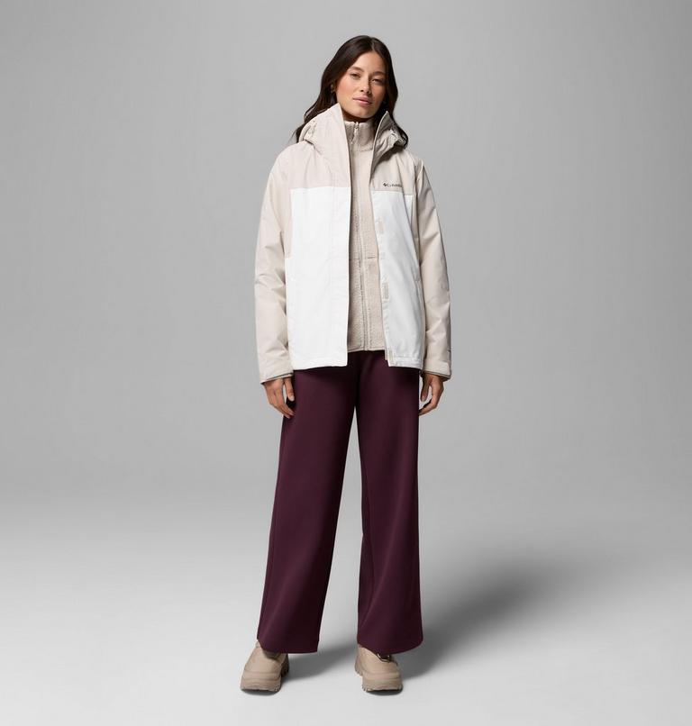 Women's Hikebound II Interchange Jacket, Color: Dark Stone, Sea Salt, image 2