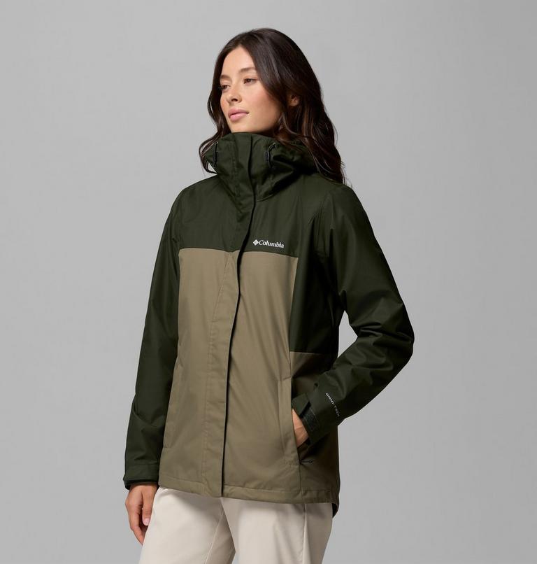 Women's Hikebound II Interchange Jacket, Color: Greenscape, Stone Green, image 4