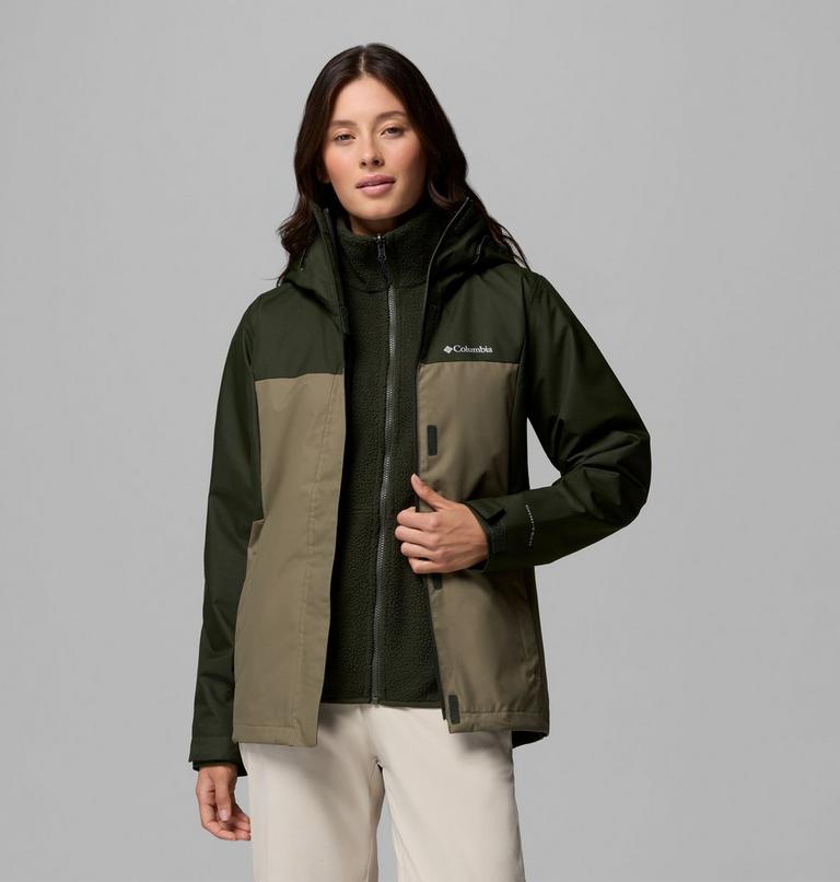 Women's Hikebound II Interchange Jacket, Color: Greenscape, Stone Green, image 5