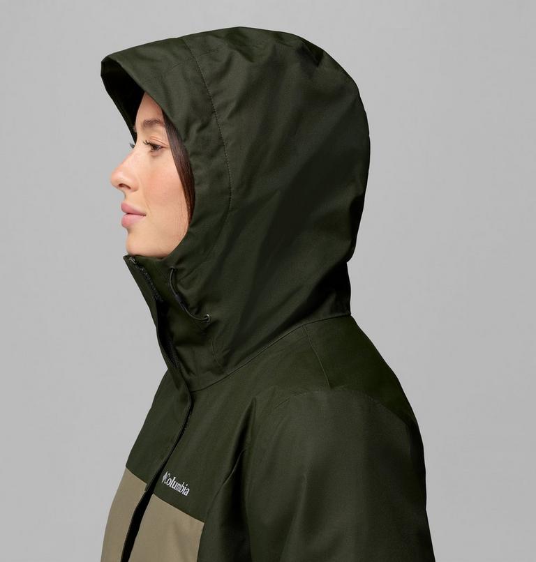 Women's Hikebound II Interchange Jacket, Color: Greenscape, Stone Green, image 10
