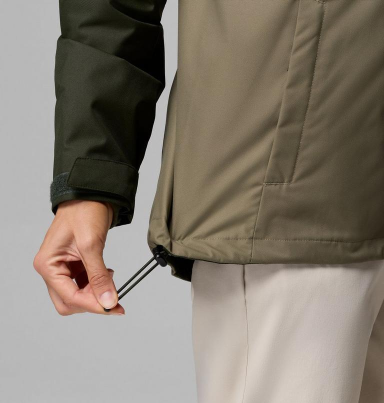 Women's Hikebound II Interchange Jacket, Color: Greenscape, Stone Green, image 11