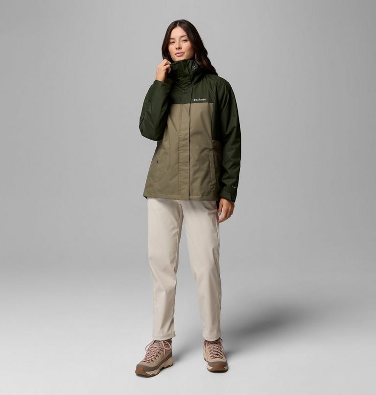 Women's Hikebound II Interchange Jacket, Color: Greenscape, Stone Green, image 2