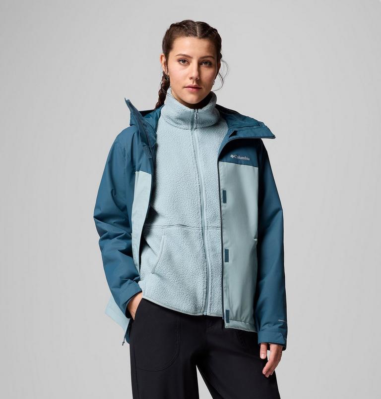 Women's Hikebound II 3-In-1 Waterproof Jacket, Color: Everblue, Crushed Blue, image 5