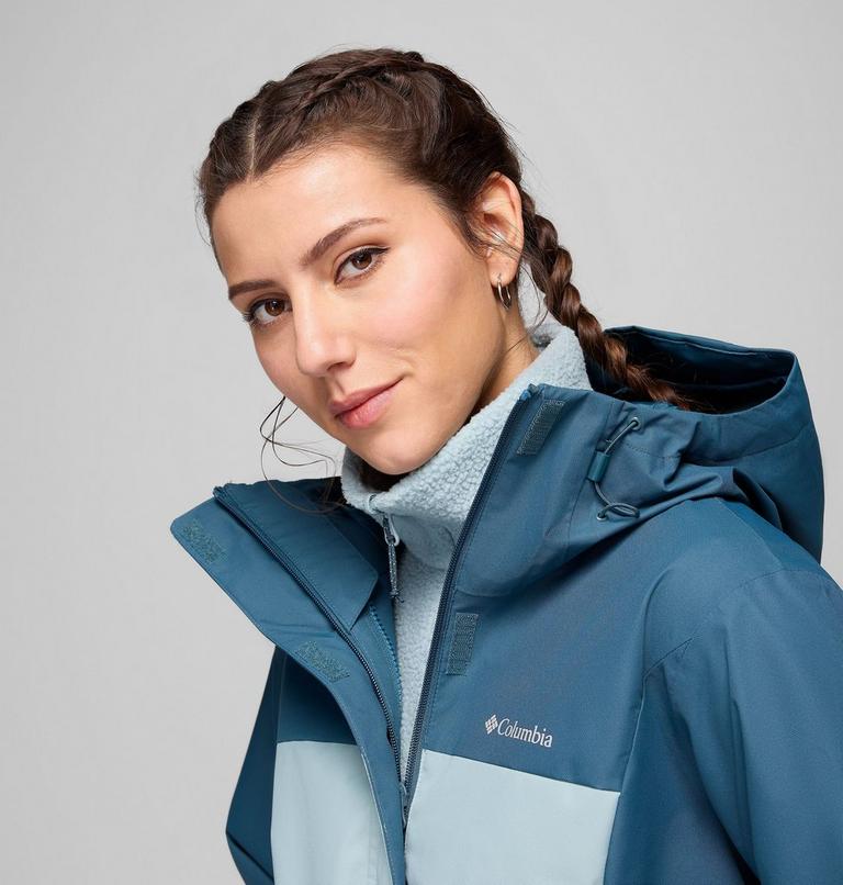 Women's Hikebound II 3-In-1 Waterproof Jacket, Color: Everblue, Crushed Blue, image 10