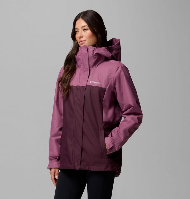 Women's Hikebound II 3-In-1 Waterproof Jacket, Color: Antique Mauve, Moonvista, image 4
