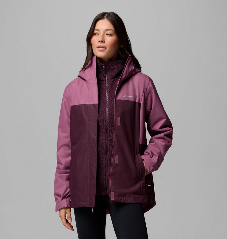Women's Hikebound II 3-In-1 Waterproof Jacket, Color: Antique Mauve, Moonvista, image 5