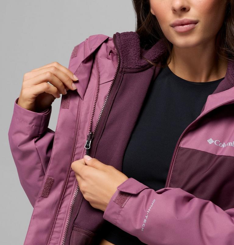Women's Hikebound II 3-In-1 Waterproof Jacket, Color: Antique Mauve, Moonvista, image 7