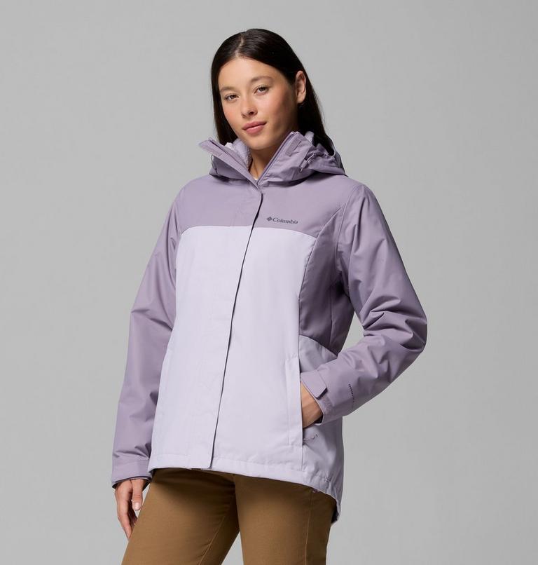 Women's Hikebound II 3-In-1 Waterproof Jacket, Color: Shale Purple, Lavender Pearl, image 4