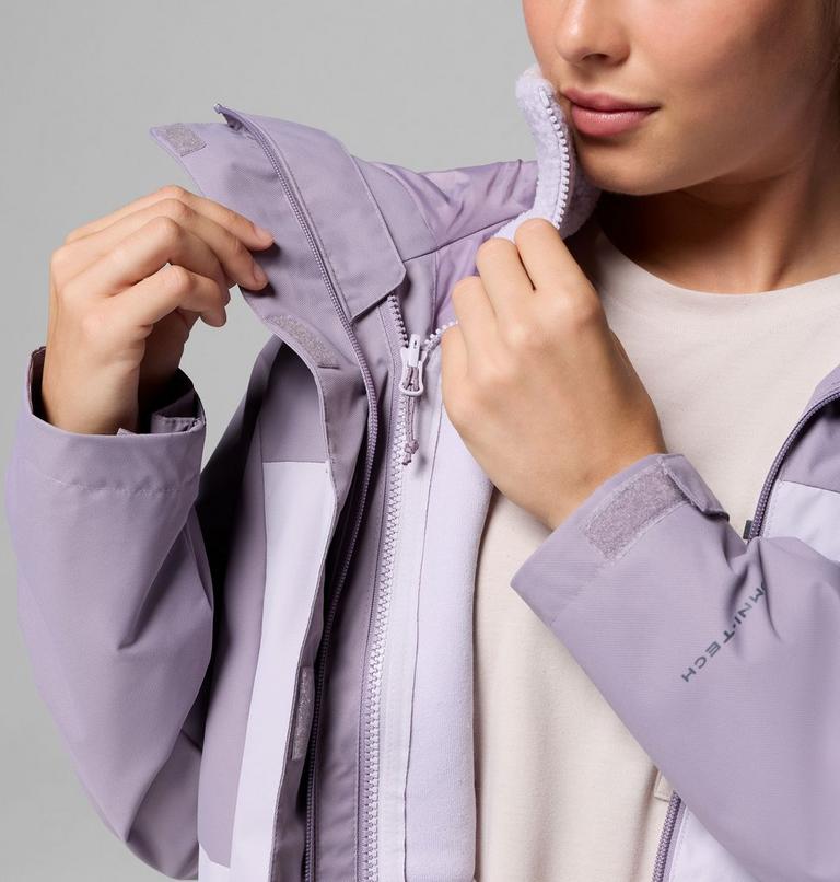 Women's Hikebound II 3-In-1 Waterproof Jacket, Color: Shale Purple, Lavender Pearl, image 7