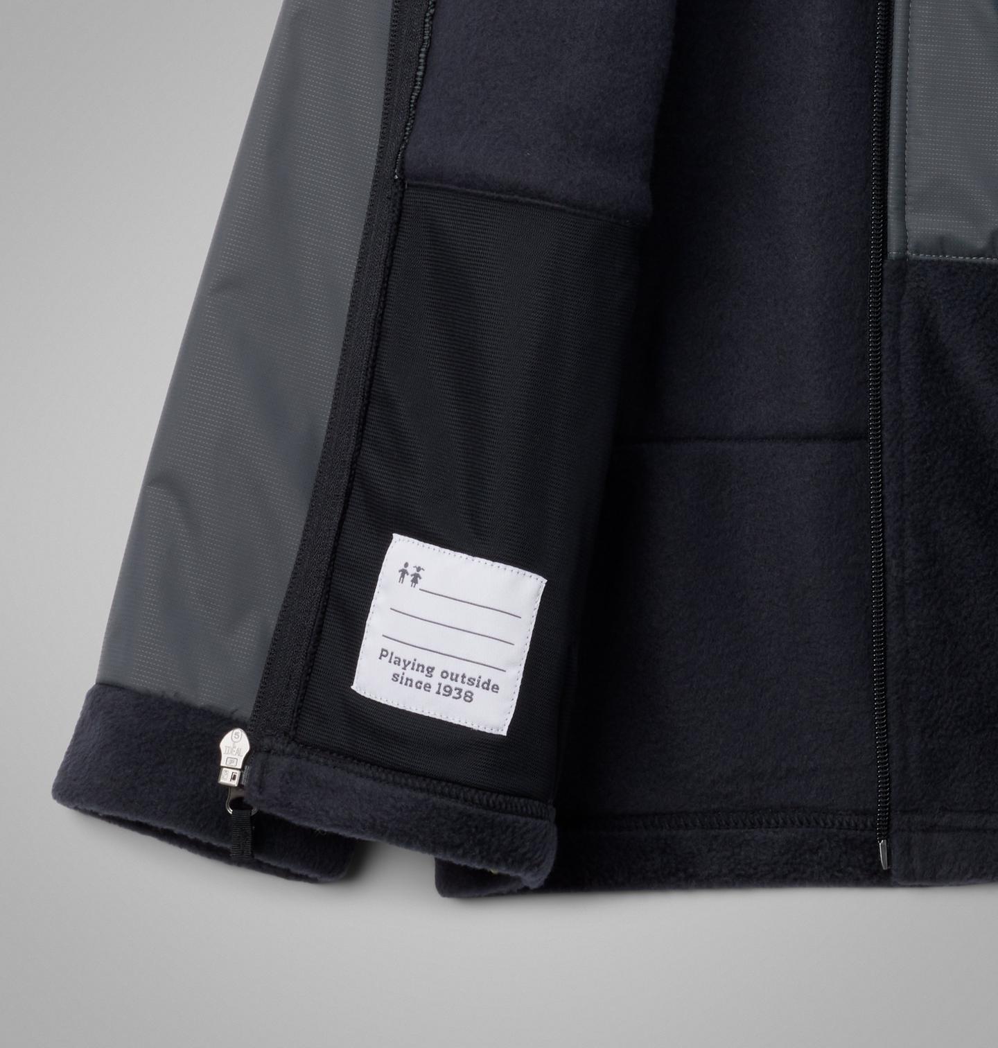 Куртка Columbia Steens Mt II Overlay Fleece Jacket для мальчиков, цвет: Чёрный / Grill — фото 3