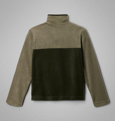 Youth Steens Mountain II Half Snap Fleece, Color: Greenscape, Stone Green, image 8